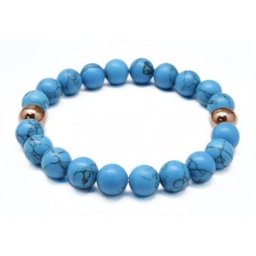 Inspirit Blue And Rose Gold Bracelet (BBD-02)