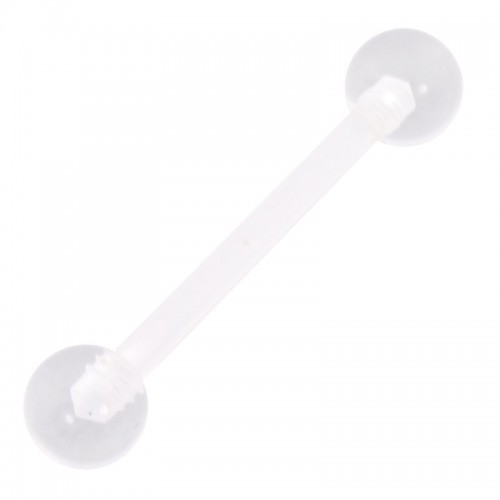 White Acrylic Barbell (P77/P70)