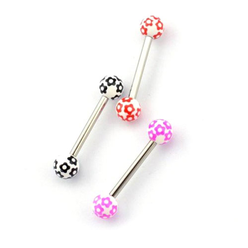UV Acrylic Design Barbell with 316L Surgical Steel (UV85-70)