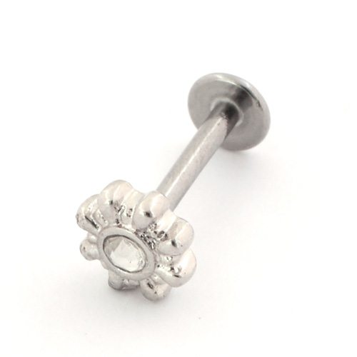 Surgical Steel Ornate Design Labret (PFJR759)