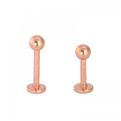 Rose Gold PVD 316L Labret (PFRG722)