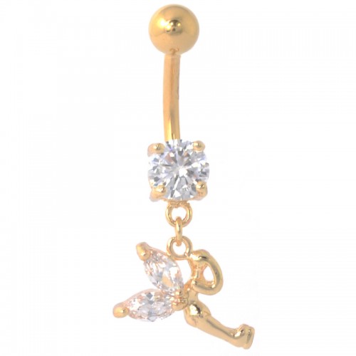 Ornate Jewelled Fairy Navel Bar (GBBJ392)