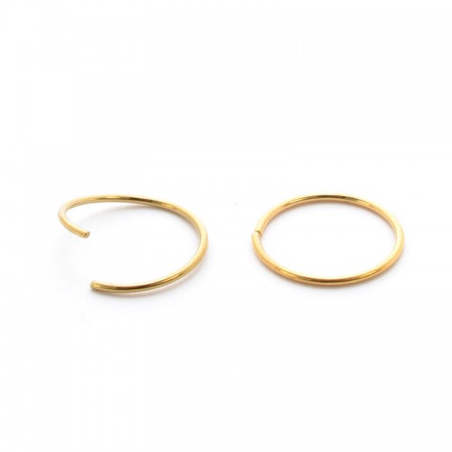 Gold PVD Coated Seamless Steel Twist Rings (PFGSR*)