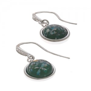 Herspirit Fashion-Iconic Round Opal Effect Drop Earrings (HSE407-A)