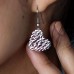 Herspirit Steel Daisy Heart Earrings (HSE160)