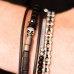 Inspirit Steel Matt Onyx Bead ID Bracelet (TSB781)