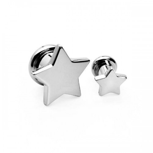 Steel Star Flesh Plugs (FNL343)