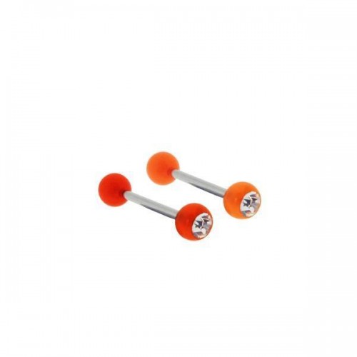 Glow in the Dark Jewelled Barbells (UVGDJ70)