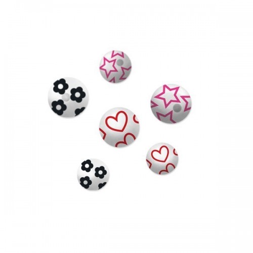 UV Threaded Balls HEART (UV84*-84*)