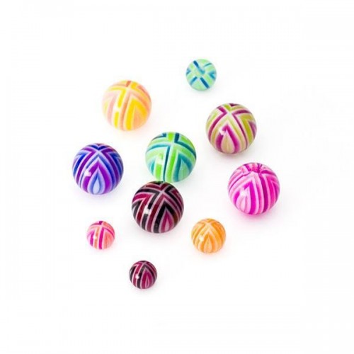UV threaded balls (UV384*)