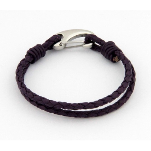 Leather & Stainless Steel Bracelet (LSB025)