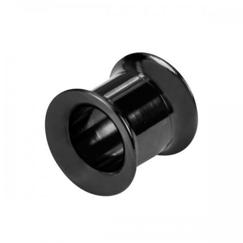 316L Black PVD Coated Flesh Tunnels (FNL637)