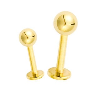 Gold PVD 316L Labret (PFG72/722)