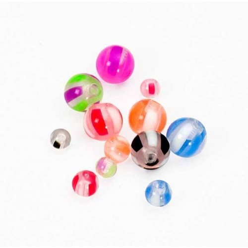 UV threaded balls (UV484*)