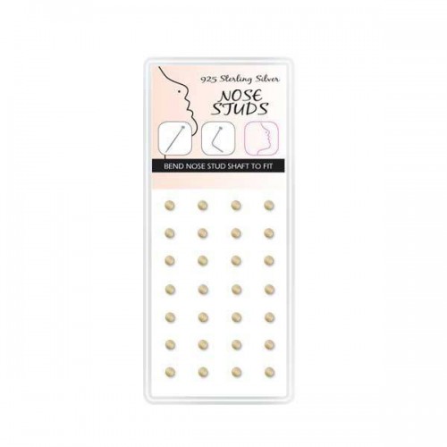 Gold Plated Nose Stud Display (DNBL-NSSBALL-GP)