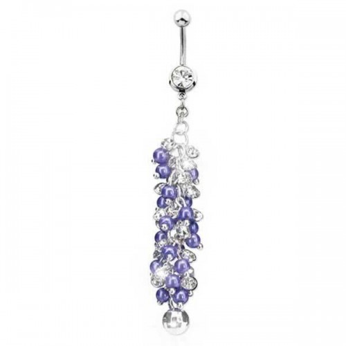 Ornate Navel Bar (SPE17-AMETHYST)