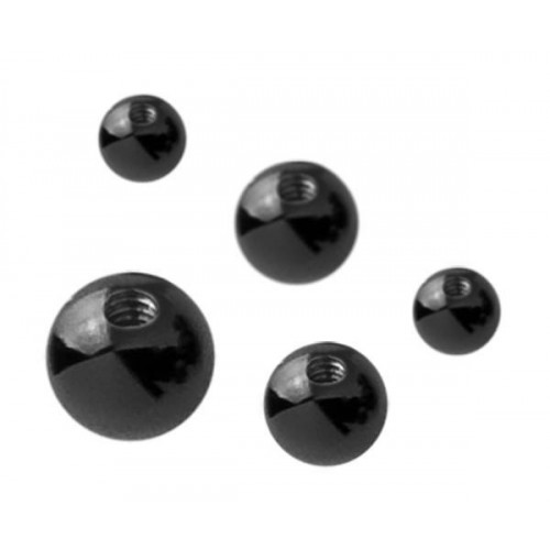 Black PVD Coated Steel Threaded Balls (PFB84**)