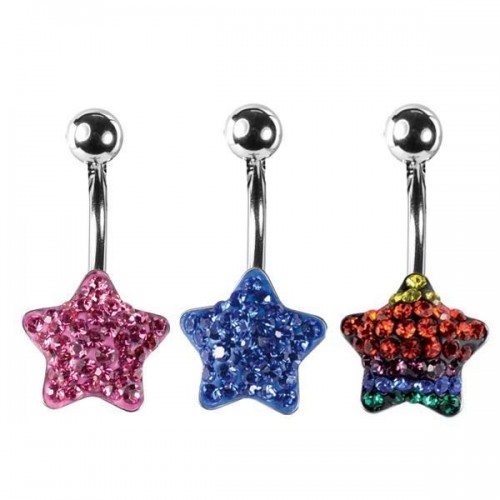 Star Navel Bar (PFST-**)