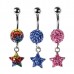 Hanging Star Navel Bar (PFHS-**)