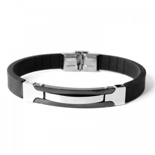 Rubber & Steel Bracelet (ISB901)