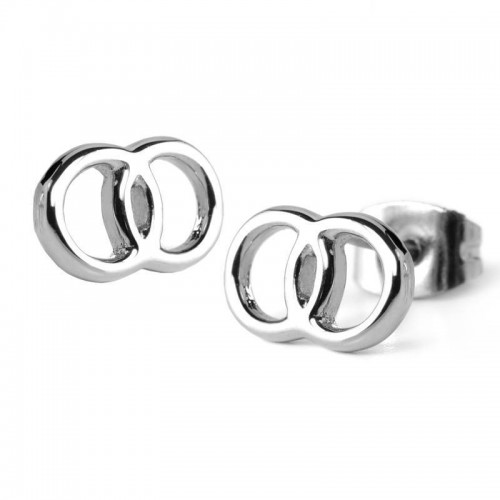 Stainless Steel Circular Design Ear Studs (SES472)