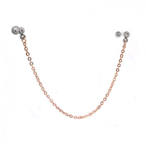 Surgical Steel Cartilage Chain Earring (PFHT77-59)