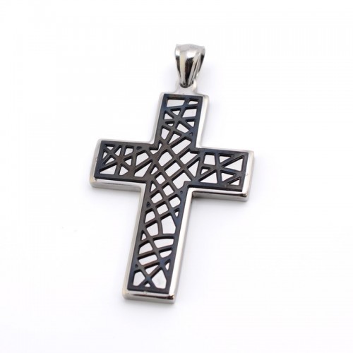 Inspirit Stainless Steel Cross Pendant (ISP1345)