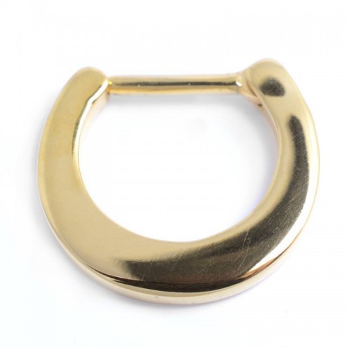 Gold PVD Coated Hinged Septum Ring (SRG-01)