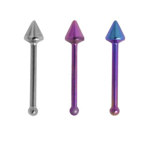 Titanium Straight Cone Nose Stud (TNS-7)